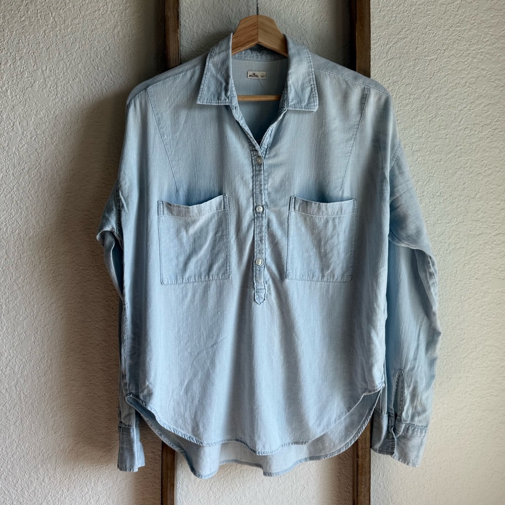 Hollister 3/4 Button Down Casual Women’s Top Sz: Small